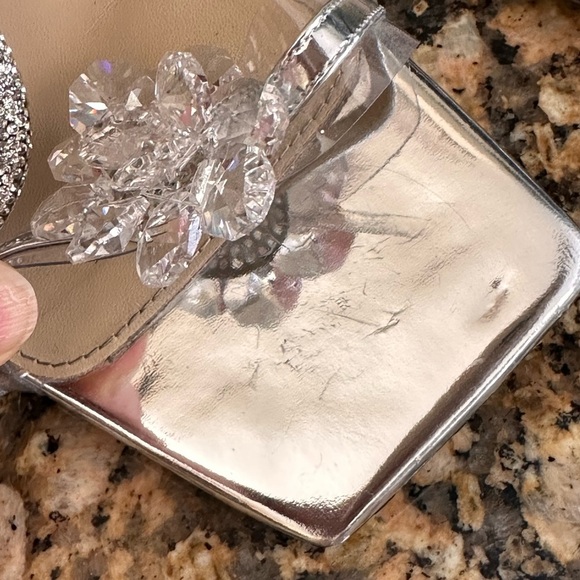 Mach & Mach Crystal Flower slide sandal - Picture 12 of 16